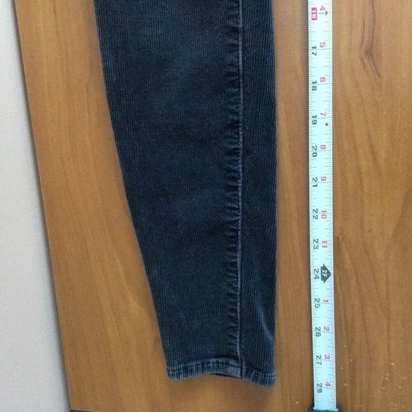 SALE Women's American‎ Eagle Super Stretch Black High Rise Corduroy Jegging - Picture 9 of 11